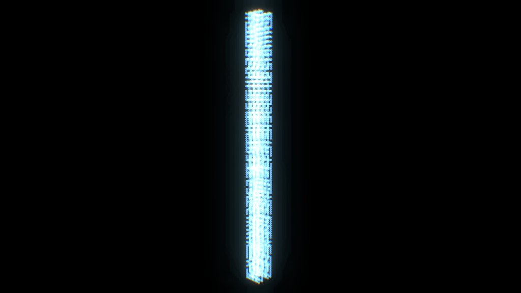 Maze Pointcloud Column - Digital XR Spatial Work by UXRZONE on UXRZONE