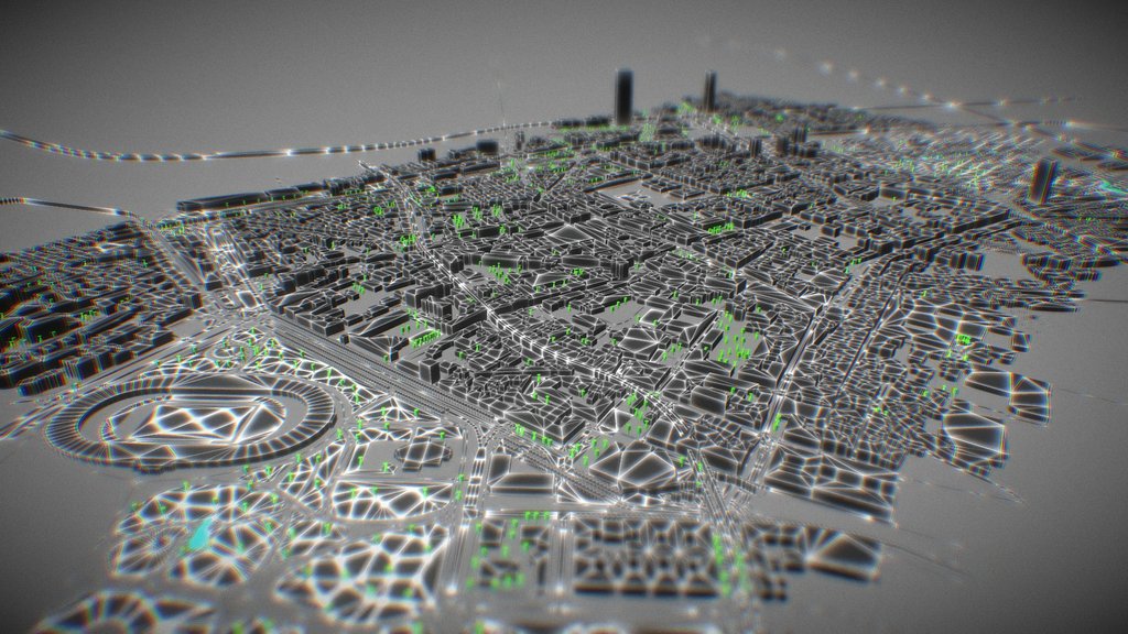 Milano Brera 3D Map - Digital XR Spatial Work by UXRZONE on UXRZONE