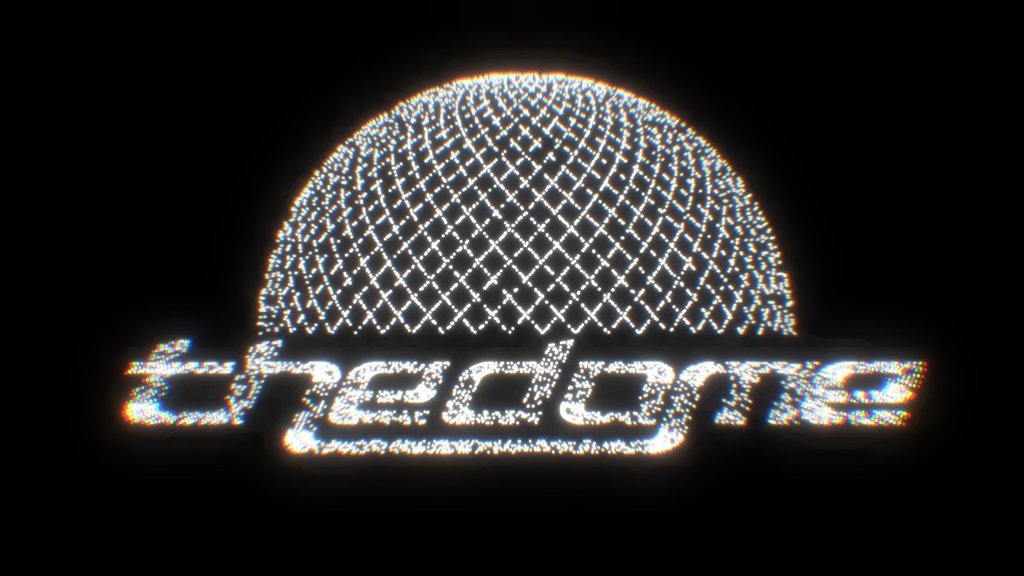 Thedome Xr Museum Logo - White - Digital XR Spatial Work by UXRZONE on UXRZONE