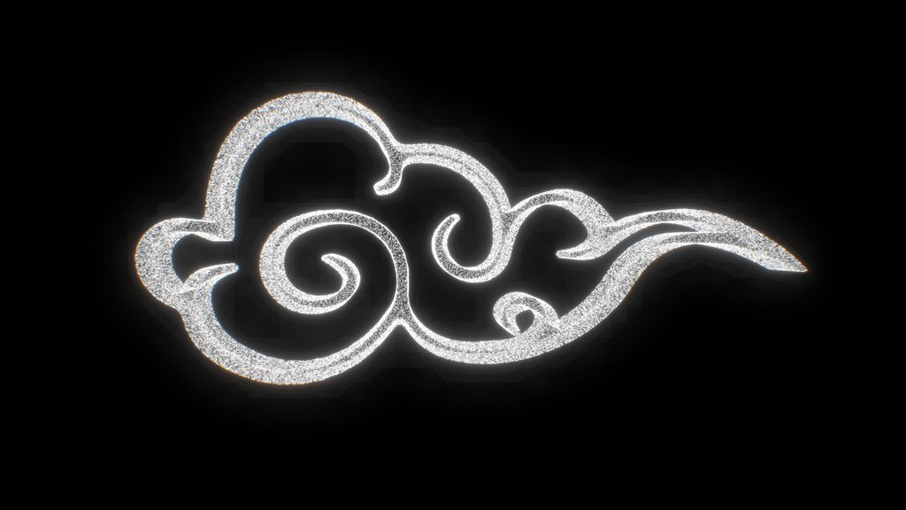Tibetan Cloud Hologram 001 - Digital XR Spatial Work by UXRZONE on UXRZONE