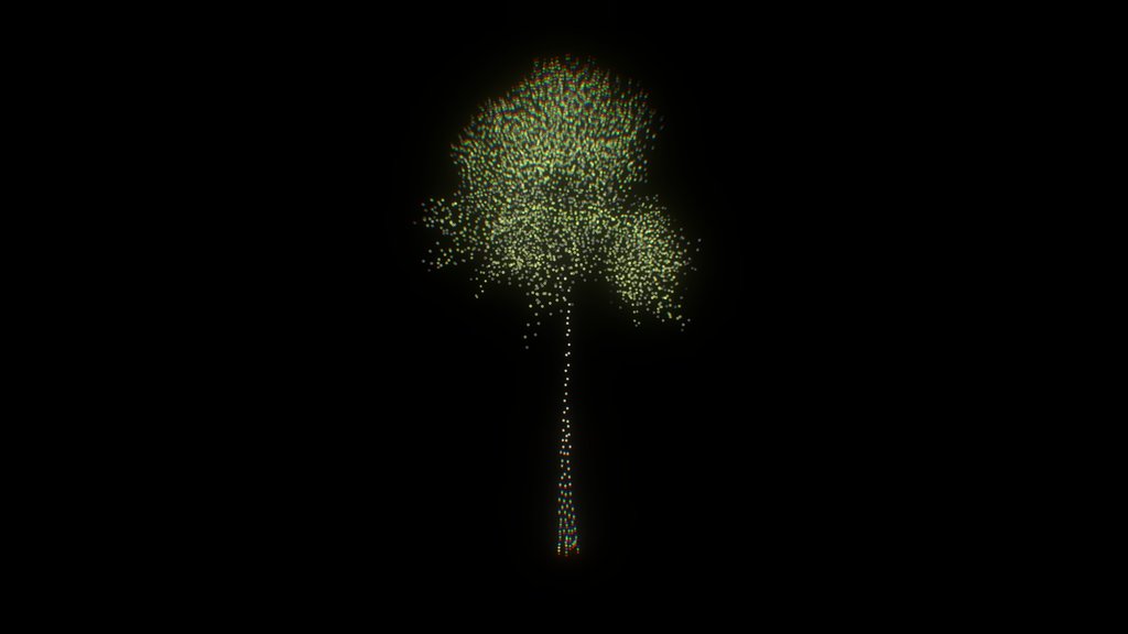 Generative PointCloud Tree 01 - Point-E - Digital XR Spatial Work by UXRZONE on UXRZONE