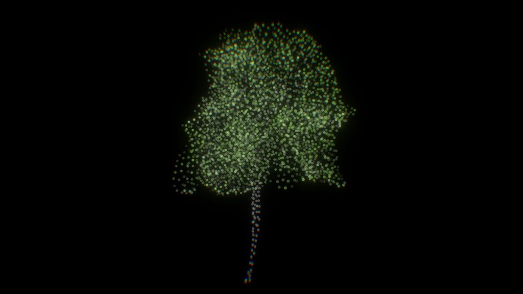 Generative PointCloud Tree 03 - Point-e - Digital XR Spatial Work by UXRZONE on UXRZONE