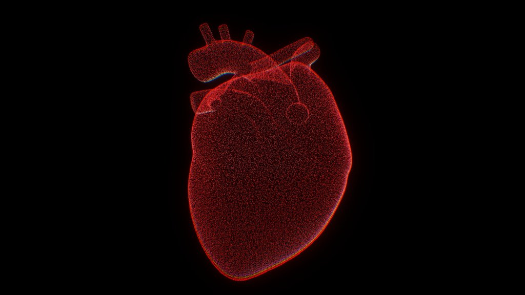 Heart Point Cloud - Digital XR Spatial Work by UXRZONE on UXRZONE