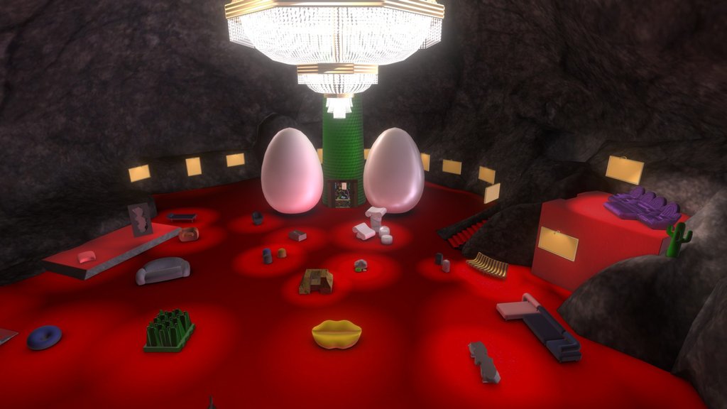 ITALIAN RADICAL DESIGN Metaverse Art Lobby - Digital XR Spatial Work by UXRZONE on UXRZONE