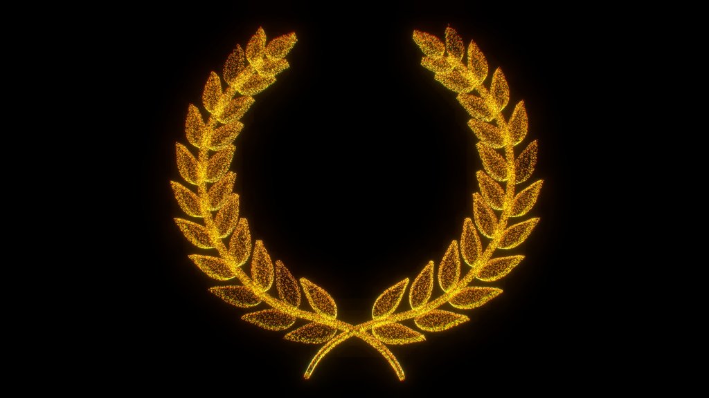 Laurel Crown Hologram - Digital XR Spatial Work by UXRZONE on UXRZONE