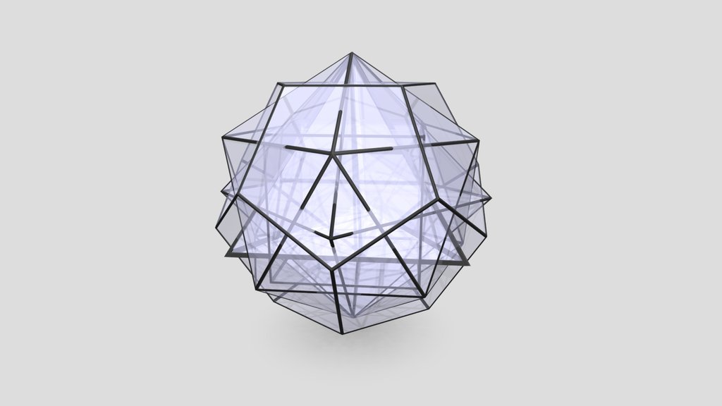Uxrzone Classic Nested Platonic Solids - Digital XR Spatial Work by UXRZONE on UXRZONE
