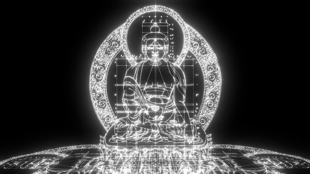Uxrzone - Buddha Hologram - Digital XR Spatial Work by UXRZONE on UXRZONE