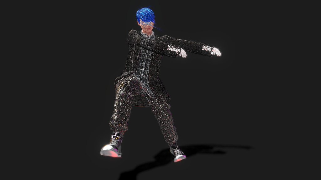 UXRZONE CRAZY DANCER SE07 flossing meme - Digital XR Spatial Work by UXRZONE on UXRZONE