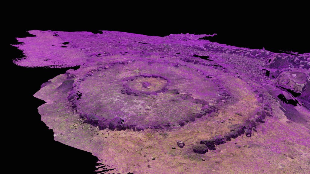 Circle Neo Guanche Land Art - Digital XR Spatial Work by UXRZONE on UXRZONE