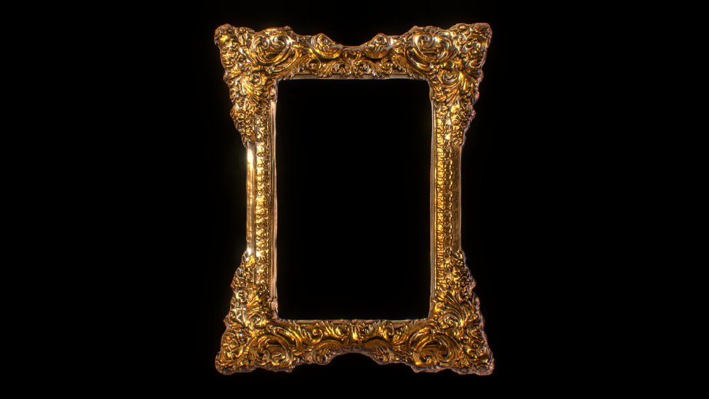 Antique Classic Frame 03 - Digital XR Spatial Work by UXRZONE on UXRZONE