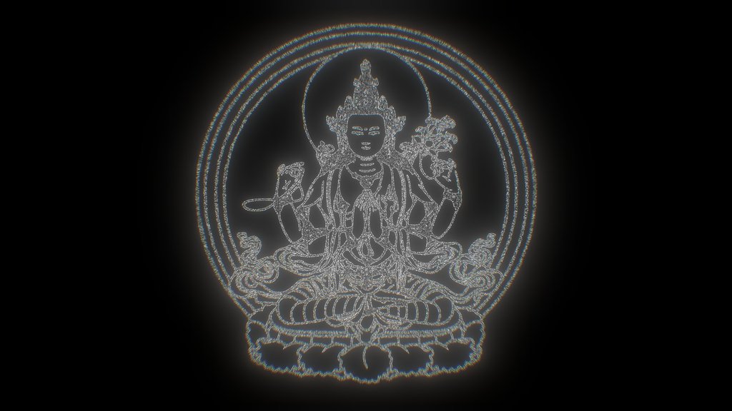 Avalokitesvara अवलोकितेश्वर Hologram - Digital XR Spatial Work by UXRZONE on UXRZONE