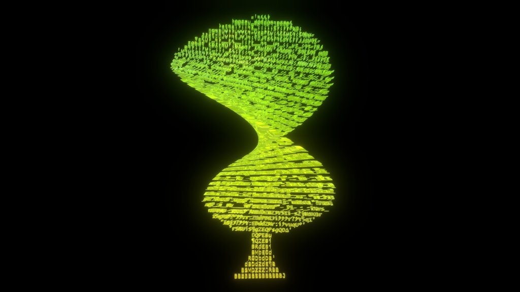 Ascii Tree 07 - Digital XR Spatial Work by UXRZONE on UXRZONE