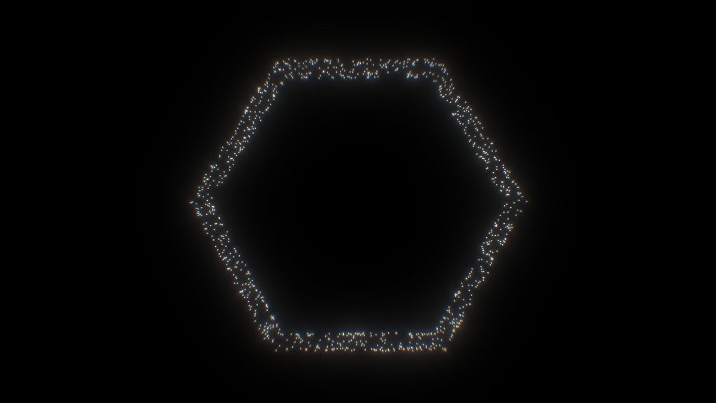 UXRZONE hexagon pointcloud - Navigation Hotspot - Digital XR Spatial Work by UXRZONE on UXRZONE