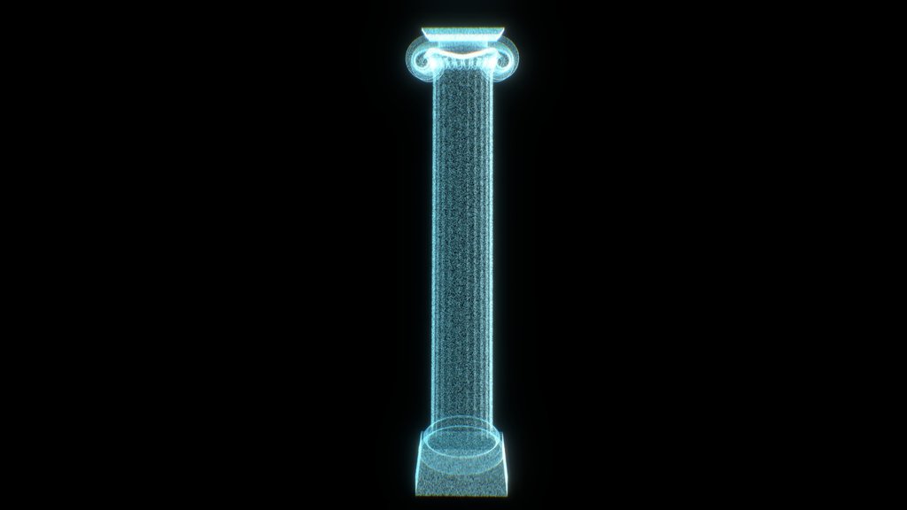 UXRZONE Ionic Order Column - Digital XR Spatial Work by UXRZONE on UXRZONE