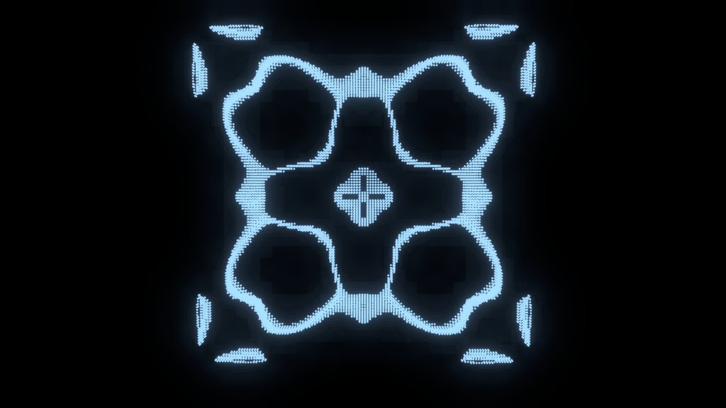 UXRZONE PointCloud Cymatic Decoration - Digital XR Spatial Work by UXRZONE on UXRZONE