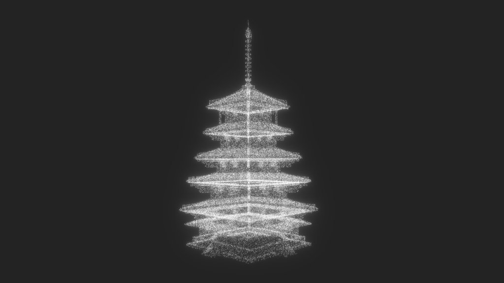 UXRZONE - Japanese Pagoda - Digital XR Spatial Work by UXRZONE on UXRZONE