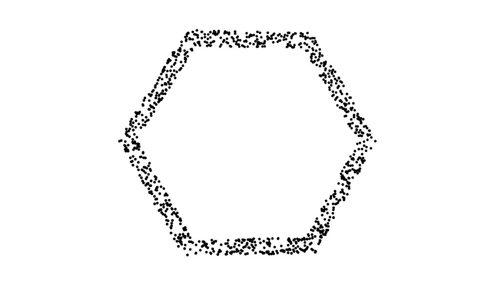 Uxrzone Hexagon Pointcloud Module BLACK - Digital XR Spatial Work by UXRZONE on UXRZONE