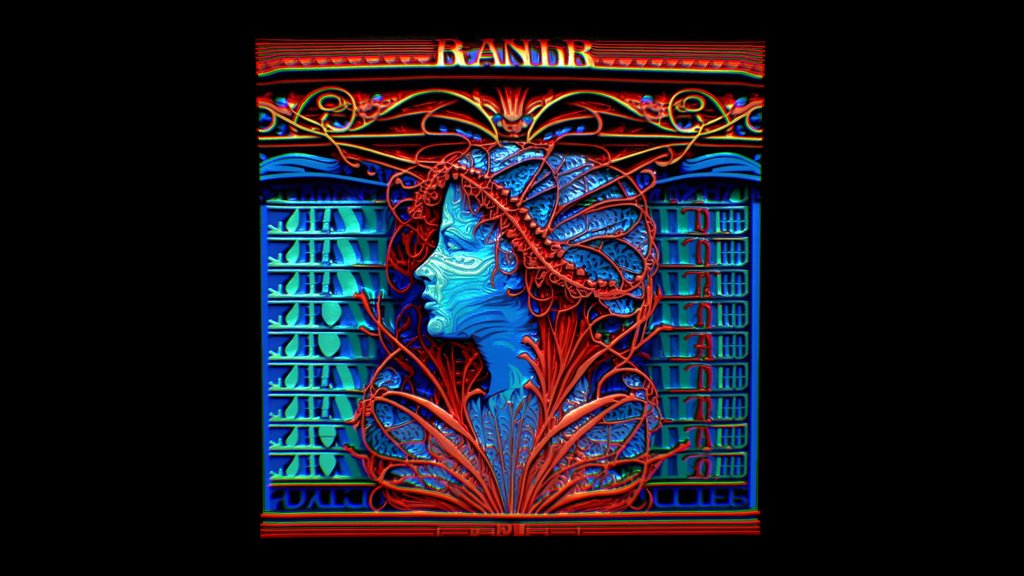 Stereochroma Xr - Praha - Nu Art Nouveau - Lady - Digital XR Spatial Work by UXRZONE on UXRZONE