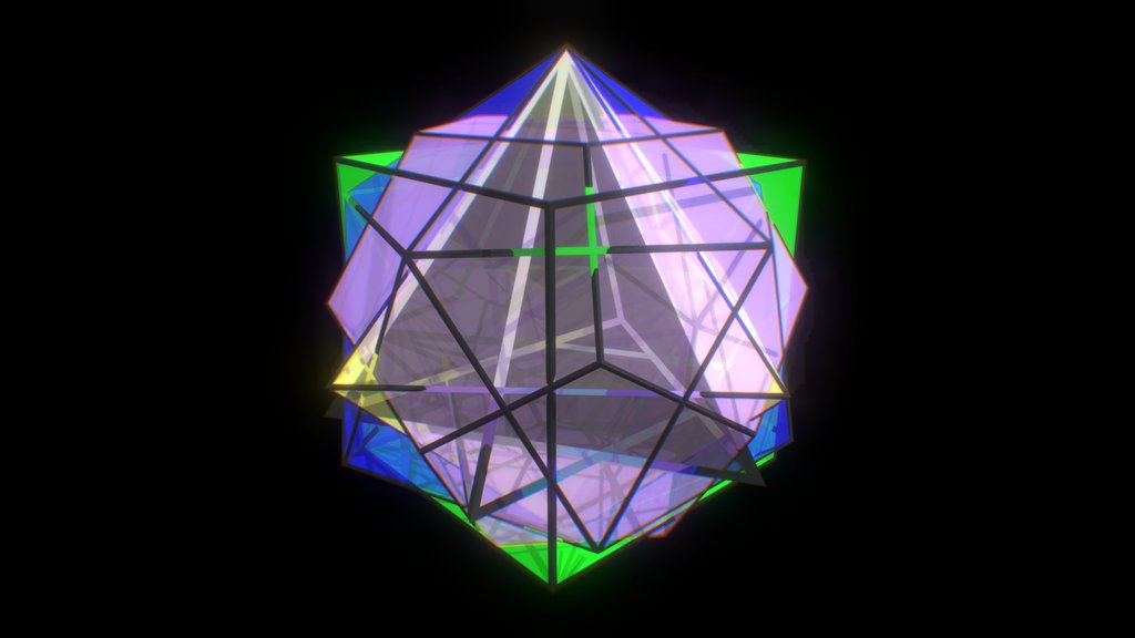 Form Crystal Color - Digital XR Spatial Work by UXRZONE on UXRZONE