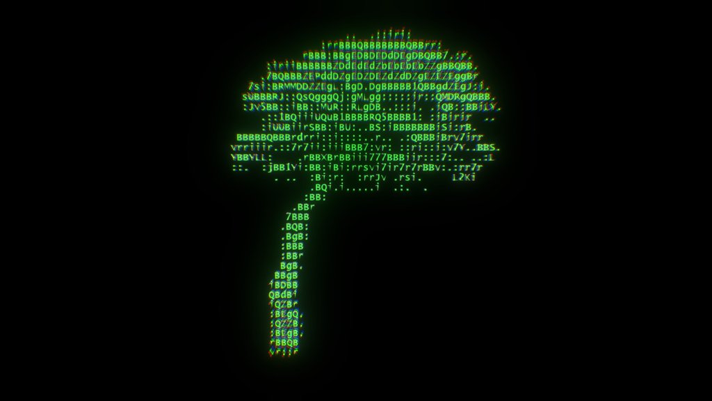 Uxr Ascii Tree 01 - Digital XR Spatial Work by UXRZONE on UXRZONE
