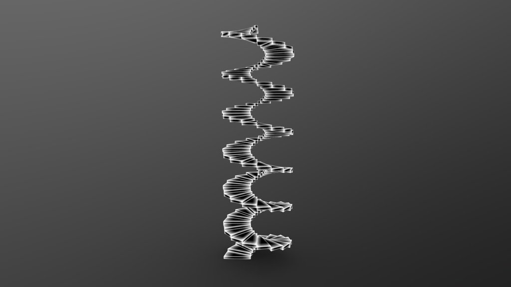 UXR Spiral Stairs - Digital XR Spatial Work by UXRZONE on UXRZONE