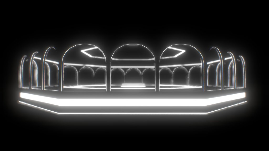 Circular Hub Structure - Digital XR Spatial Work by UXRZONE on UXRZONE