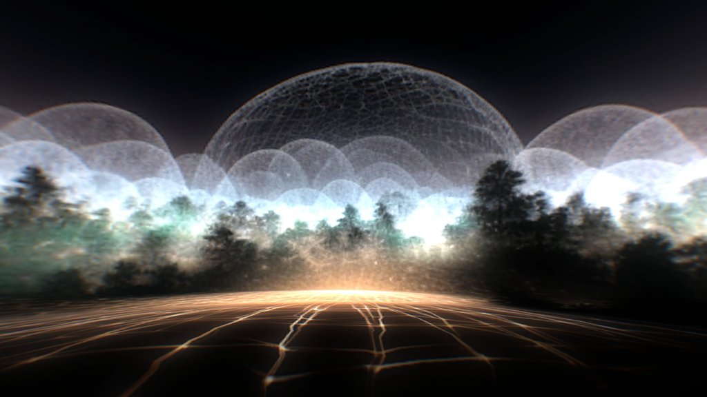 Uxrzone Texture Space DOME Diorama Hologram - Digital XR Spatial Work by UXRZONE on UXRZONE