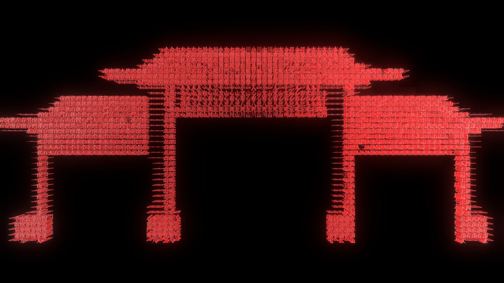 UXR ASCII Gate 08 : Sino 03 - Digital XR Spatial Work by UXRZONE on UXRZONE