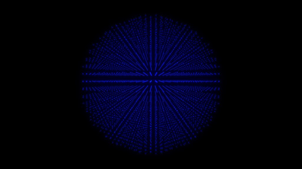 PointCloud Sphere 20 - BLUE - Digital XR Spatial Work by UXRZONE on UXRZONE