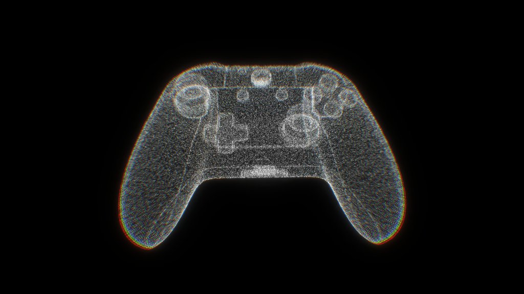 PointCloud Game Controller Hologram - Digital XR Spatial Work by UXRZONE on UXRZONE
