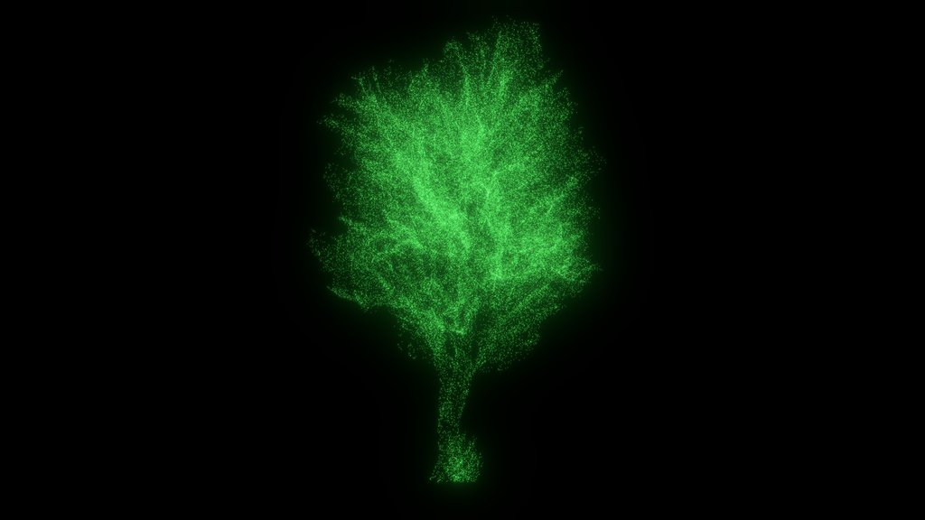 Pointcloud Tree 01 - Digital XR Spatial Work by UXRZONE on UXRZONE